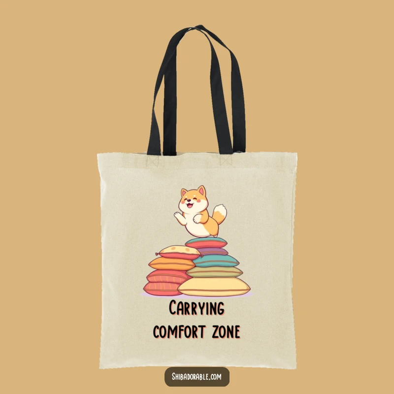 Funny Shiba Leaping Tote Bag: Carry Your Fun - Practical Funny Gift!