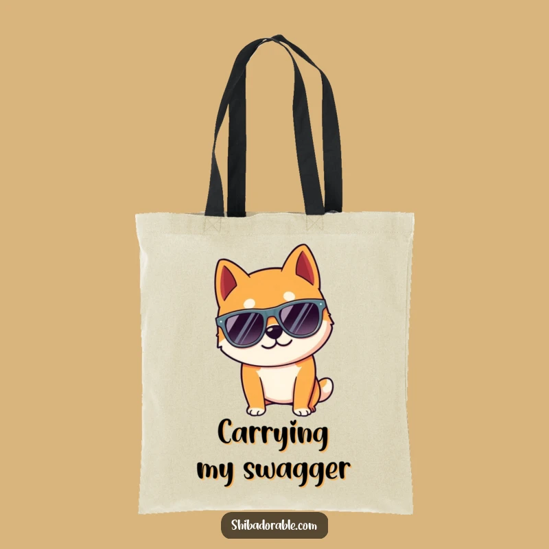Funny Shiba Cool Dog Tote Bag: Everyday Style - Practical Funny Gift!