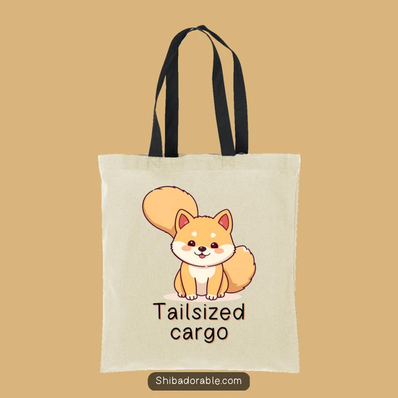 Funny Shiba Inu Peek Tote Bag: Carry Your Secrets with Style - Perfect Gift!