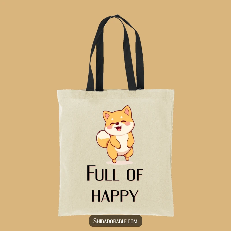 Funny Shiba Inu Spin Tote Bag - Humorous Bag for Dog Owners