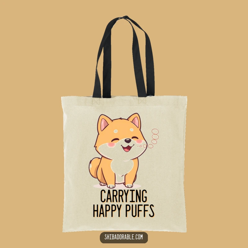 Funny Shiba Inu Steam Tote Bag - Carry Your Dog Love with Style