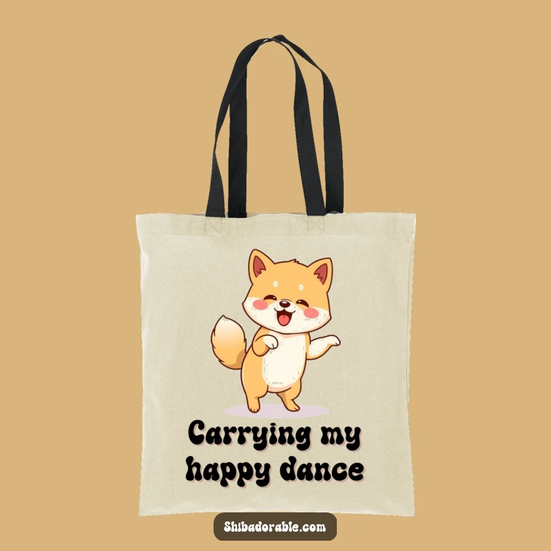 Funny Shiba Inu Tote Bag: Jigging Dog Carryall, Practical Funny Gift Bag