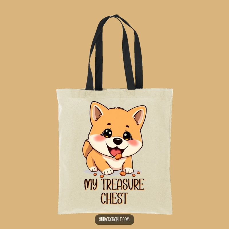 Funny Shiba Inu Tote Bag: Treat Surprise Carryall, Practical Funny Gift Bag
