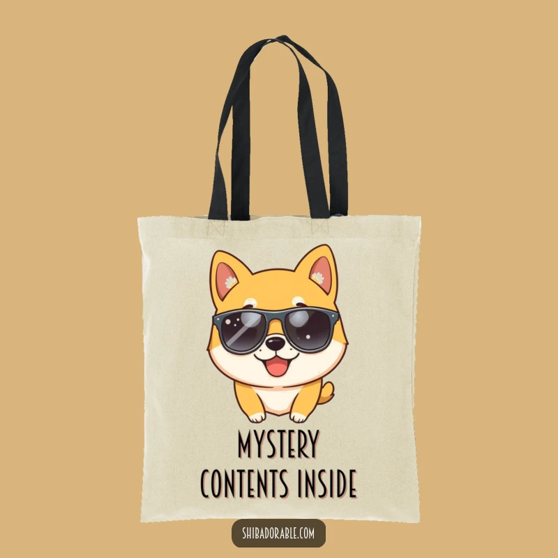 Funny Cool Shiba Inu Wink Tote Bag - Stylish & Hilarious Dog Accessory Gift!